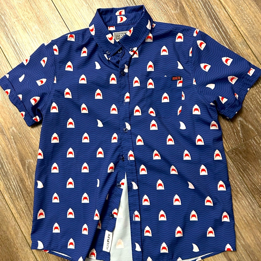 RSVLTS Shark Button Down